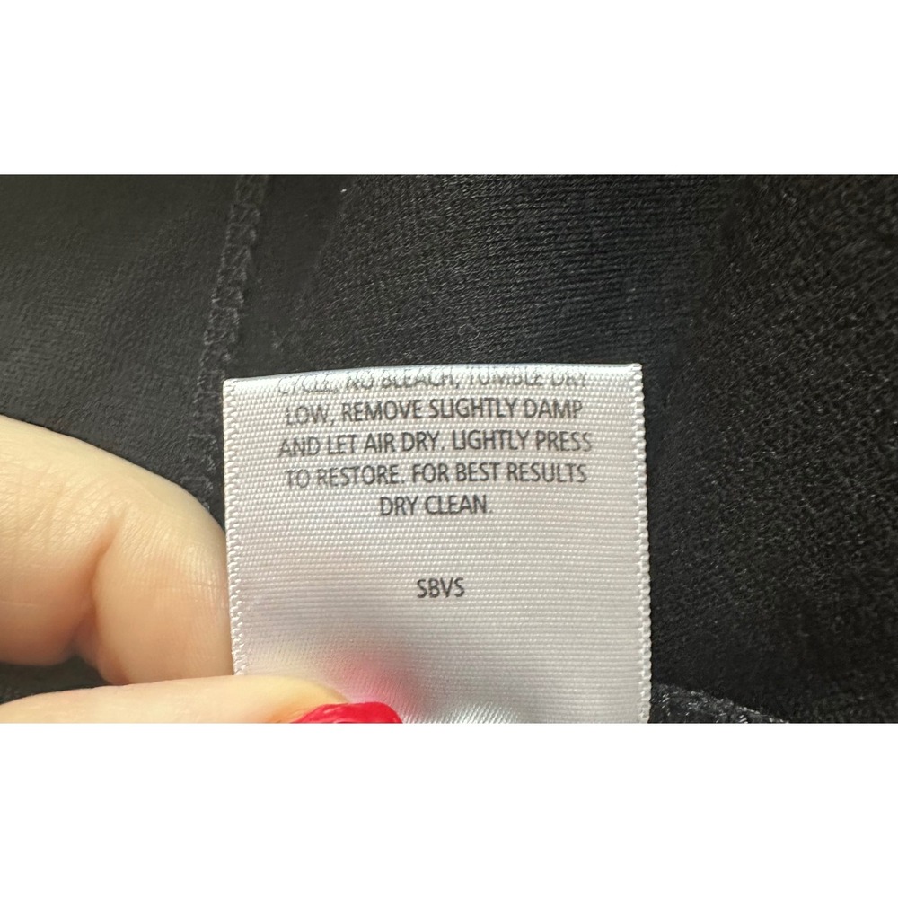 Eileen Fisher Pencil Skirt Womens PP Black Italian Fabric Workwear Quiet Luxury - Picture 5 of 5